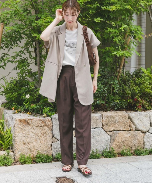 ITEMS URBANRESEARCH ベスト ジレ リネンライクジレ レディース