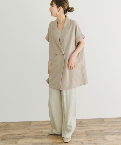 ベスト ジレ リネンライクツイルベスト レディース ITEMS URBANRESEARCH ベスト ジレ リネンライクジレ レディース
