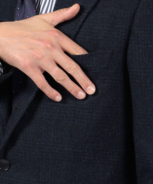 tomorrowland ネイビー テーラードジャケット TOMORROWLAND（トゥモローランド） ジャケット テーラードジャケット