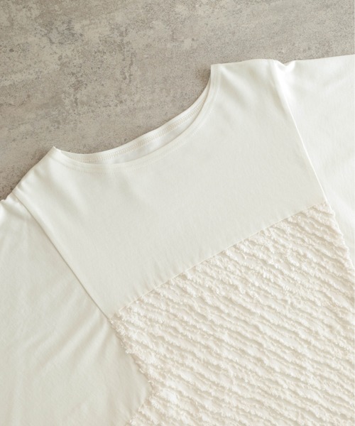 tシャツ カットJQコンビ　切替ドルマンP/O レディース NOMBRE IMPAIR tシャツ カットJQコンビ 切替ドルマンP/O