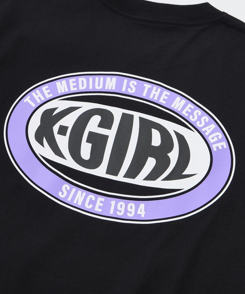 X-girl tシャツ OVAL LOGO S/S TEE レディース メンズ