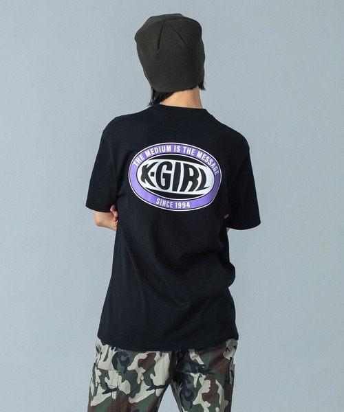 UNALLOYED★韓国★男女兼用★人気★OVAL LOGO T SHIRT 3色 X-girl tシャツ OVAL LOGO S/S TEE レディース メンズ