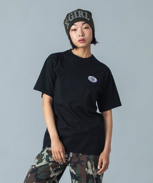 X-girl tシャツ OVAL LOGO S/S TEE レディース メンズ