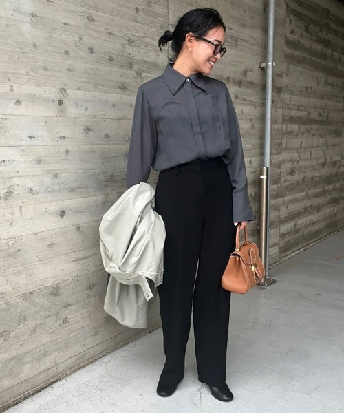 「Dhyana.」 ショートブーツ 24.5cm ダークカーキ レディース_画像6