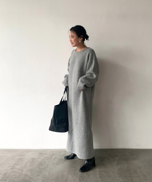 「Dhyana.」 ショートブーツ 24.5cm ダークカーキ レディース_画像7