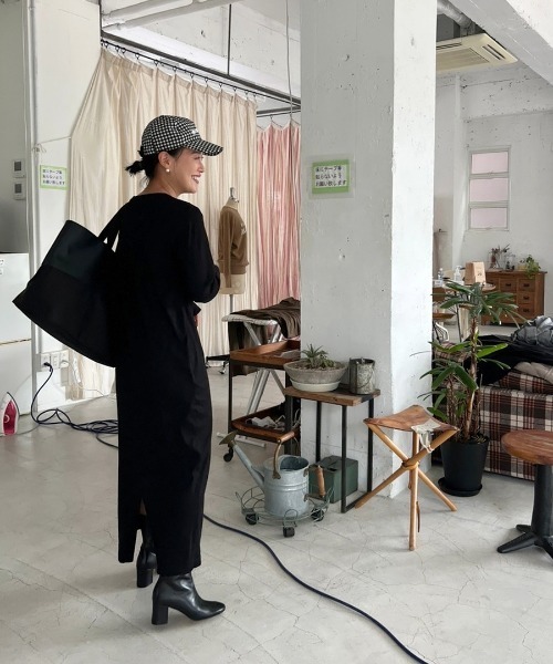 「Dhyana.」 ショートブーツ 24.5cm ダークカーキ レディース_画像9