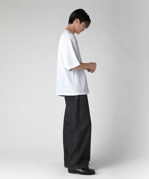 EPIC tシャツ ヴィンテージ加工半袖ヘンリーネックTシャツ メンズ 