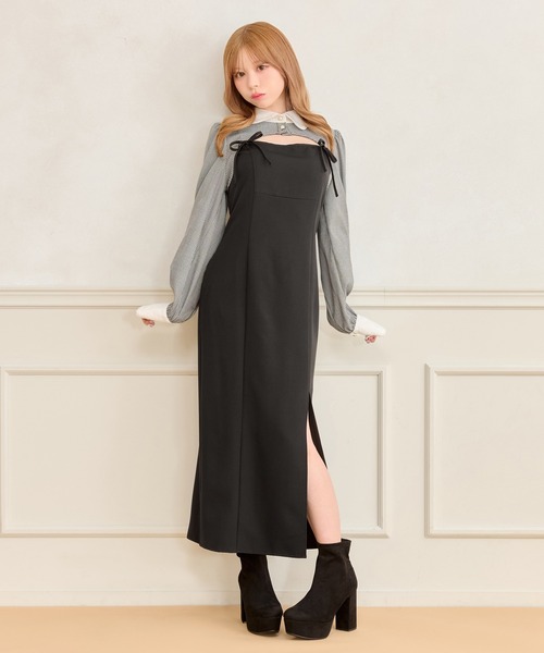 apres jour ワンピース 「SET着用可能」ダブルリボンキャミ