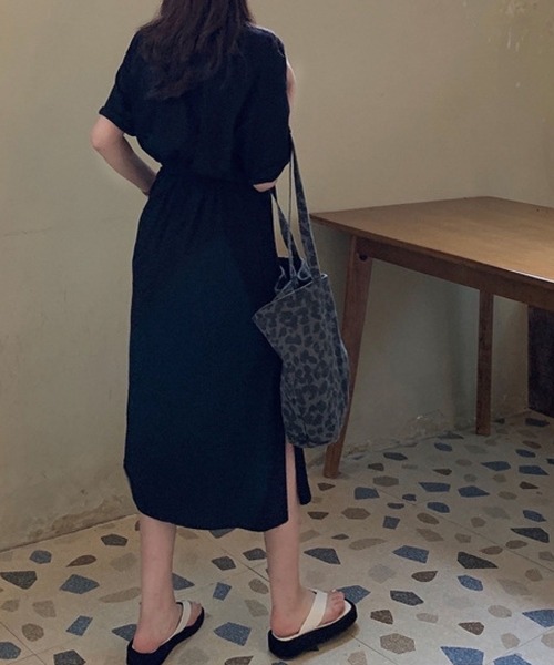 「meJane」 半袖ワンピース FREE ブラック レディース_画像2