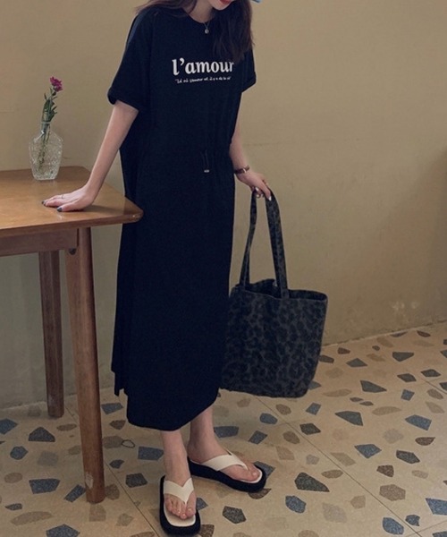 「meJane」 半袖ワンピース FREE ブラック レディース_画像7