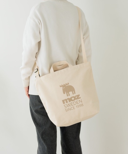 moz（モズ） トートバッグ ファスナーの付いた帆布トートL ショルダー