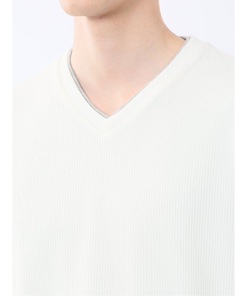 theory luxe 22AW ウォッシャブル Vネックプルオーバーニット