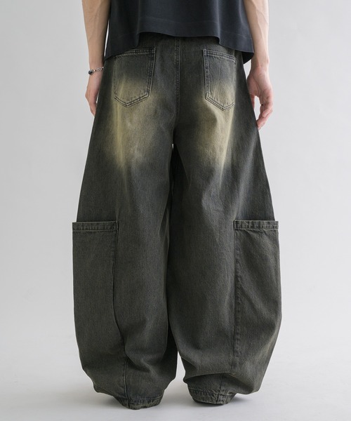 ジーンズ 「EPNK」Large pocket easy denim pants / ラージポケット