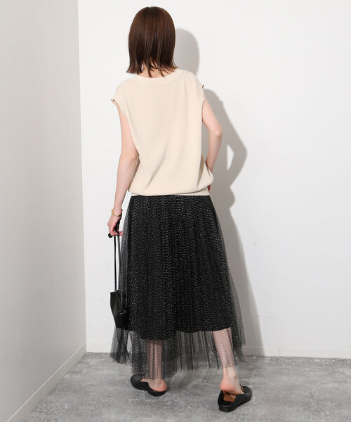 美品＊SLOBE IENA ニットジレ　ベージュ SLOBE IENA（スローブイエナ）の「ニットジレ（ベスト）」 - WEAR