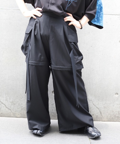 REZEN パンツ 2WAYカーゴ袴パンツ メンズ : ZOZOTOWN Yahoo