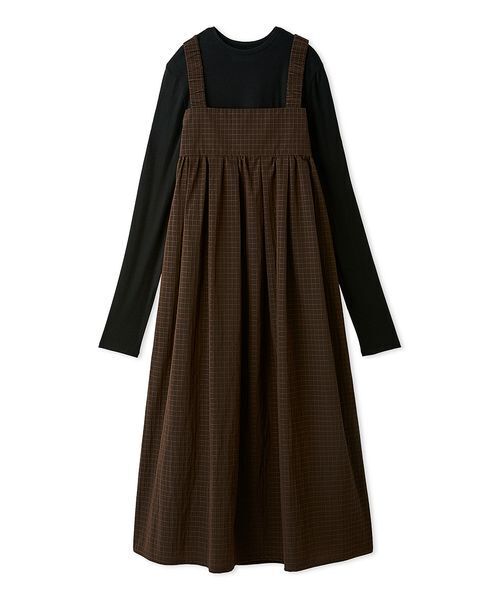 emmi ワンピース 「限定カラー」ボックスチェックワンピースセット