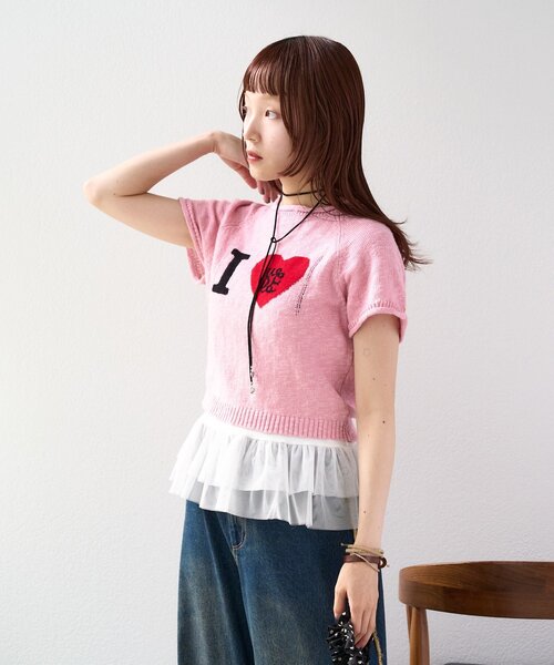 ❤️25新作 新品♡ SelfPortrait ピンク色ニットワンピース♡　E46 SELF PORTRAIT - ❇️Selfportrait正規25新作セルフポートレート