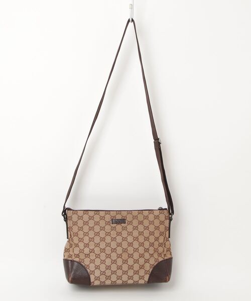 【値下げ】Gucci GGキャンバス ショルダーバッグ GUCCI 「GUCCI」 GGキャンバス ショルダーバッグ - ブラウン