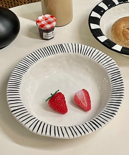 食器 モノトーンボーダープレート : ZOZOTOWN Yahoo!店 - 通販 - Yahoo