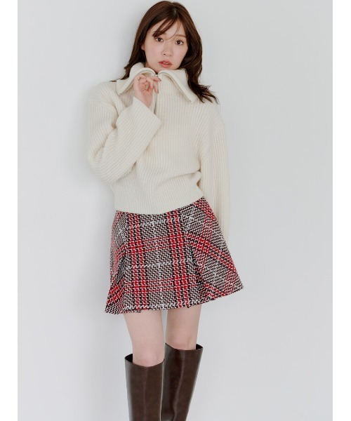 SNIDEL（スナイデル） ニット セーター ウールハーフジップニットプル