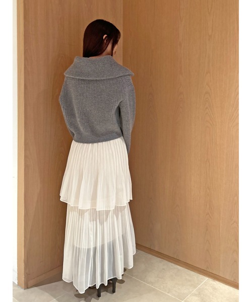 SNIDEL（スナイデル） ニット セーター ウールハーフジップニットプル