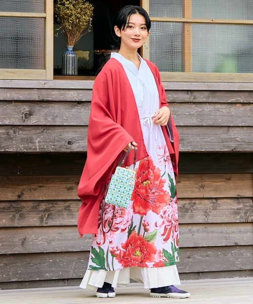 カヤ ワンピース 「倭物やカヤ」花々羽織付きワンピース : ZOZOTOWN