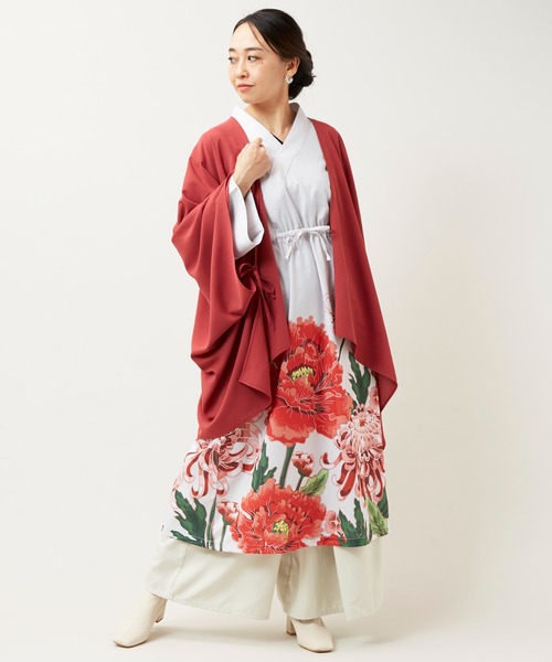 カヤ ワンピース 「倭物やカヤ」花々羽織付きワンピース : ZOZOTOWN