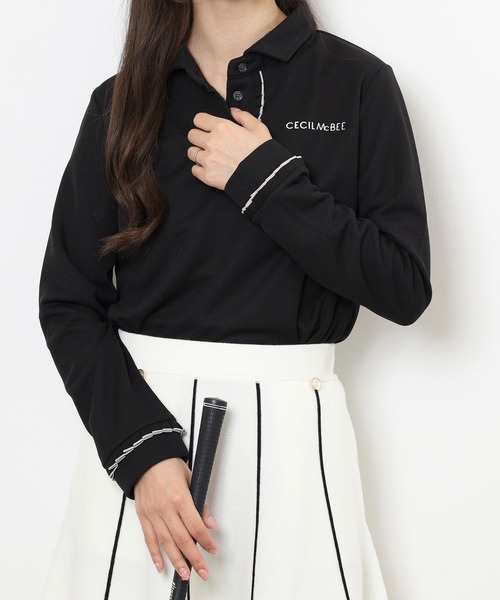 CECIL McBEE（セシルマクビー） ポロシャツ ポロ FRILL POLO フリル
