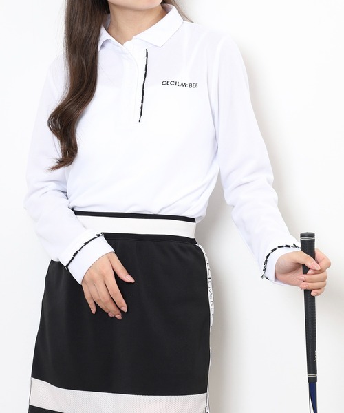 CECIL McBEE（セシルマクビー） ポロシャツ ポロ FRILL POLO フリル