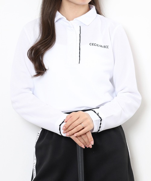 CECIL McBEE（セシルマクビー） ポロシャツ ポロ FRILL POLO フリル