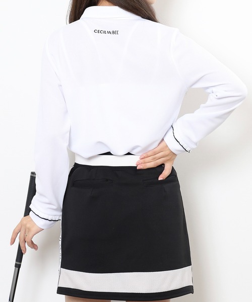 CECIL McBEE（セシルマクビー） ポロシャツ ポロ FRILL POLO フリル
