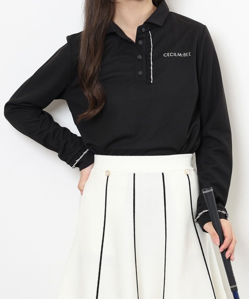 CECIL McBEE（セシルマクビー） ポロシャツ ポロ FRILL POLO フリル
