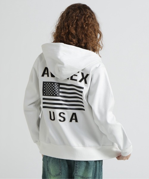 パーカー 「WEB＆DEPOT限定」BONDING ZIP UP PARKA レディース メンズ | AVIREX | 01