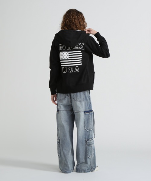 パーカー 「WEB＆DEPOT限定」BONDING ZIP UP PARKA レディース メンズ | AVIREX | 06