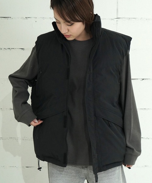 THE MILES ベスト ジレ ミリタリー 中綿 ベスト メンズ レディース