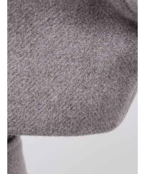 ジャケット・アウター OHOTORO DOUBLE COAT D.GRY MERCURYDUO（マーキュリーデュオ） コート アウター クロップド