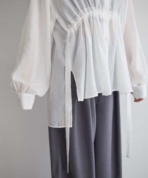 GARAGE OF GOOD CLOTHING ウエストドロストリボンシャツ ウエストドロストリボンシャツ/GARAGE OF GOOD CLOTHING（ガレージ