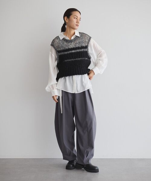 ブラウス シャツ ウエストドロストリボンシャツ レディース : ZOZOTOWN