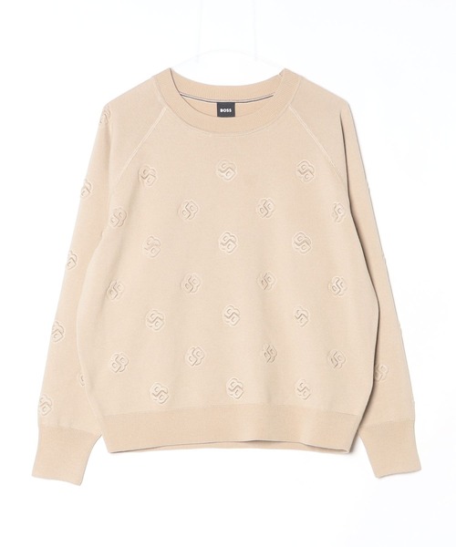 BOSS（HUGO BOSS） ニット セーター ウールブレンド エンボスDouble B