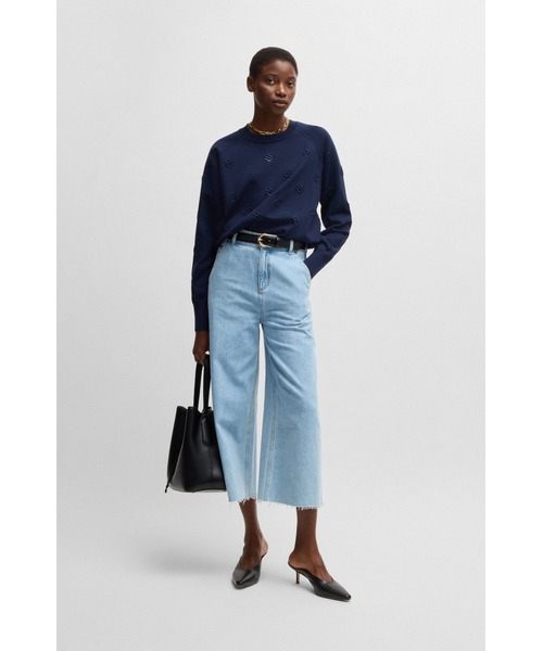 BOSS（HUGO BOSS） ニット セーター ウールブレンド エンボスDouble B