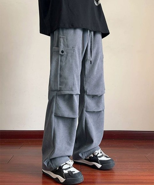 Sally Lunn パンツ コーデュロイストレートパンツ メンズ : ZOZOTOWN