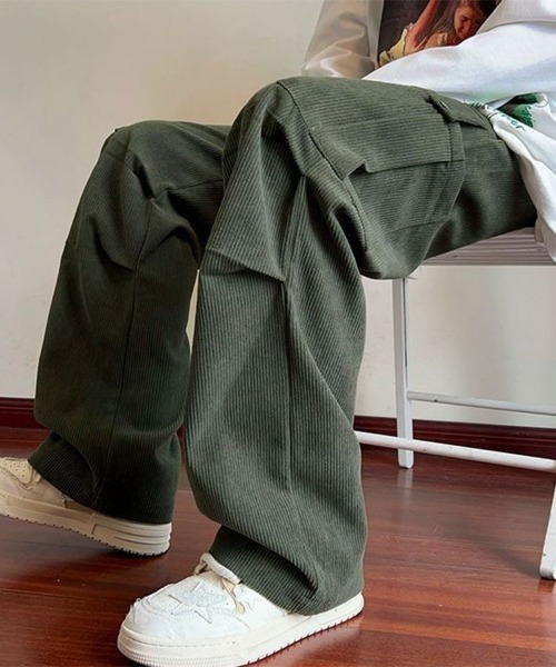 Sally Lunn パンツ コーデュロイストレートパンツ メンズ : ZOZOTOWN