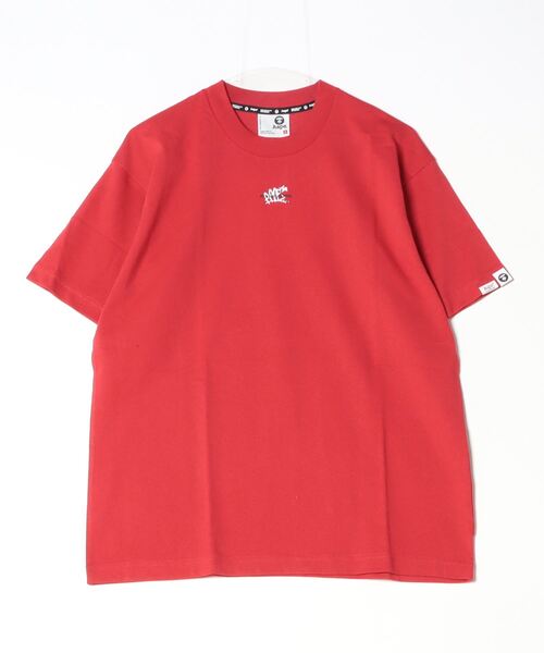 「AAPE BY A BATHING APE」 半袖Tシャツ X-LARGE レッド メンズ_画像2