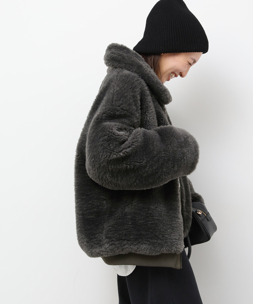 ジャーナルスタンダード　レリューム　ファーコート　ファーショートコート　美品 JOURNAL STANDARD relume（ジャーナルスタンダード レリューム