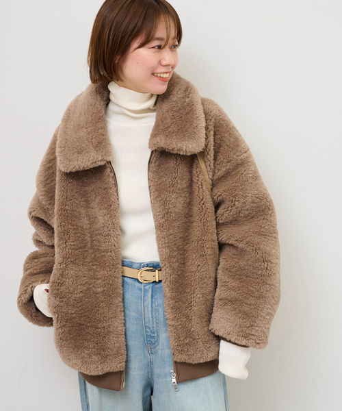 あっこJOURNAL STANDARD relumeショートブルゾン チェック ショート シャツブルゾン（その他ブルゾン／アウター