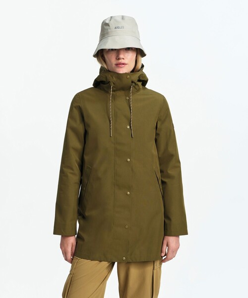 【美品】AIGLE エーグル マウンテンパーカー モッズコート ジャケット 登山 AIGLE（エーグル） マウンテンパーカー ウインドブレーカー GORE-TEX