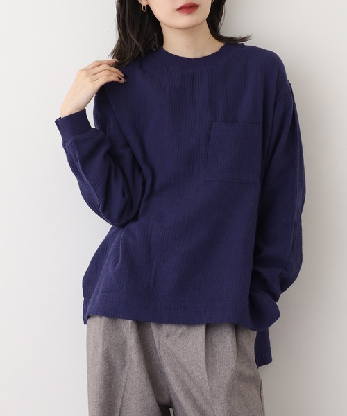 トップス omame 楽天市場】ツバメガレージ Tシャツ以上ブラウス未満な、長袖プル