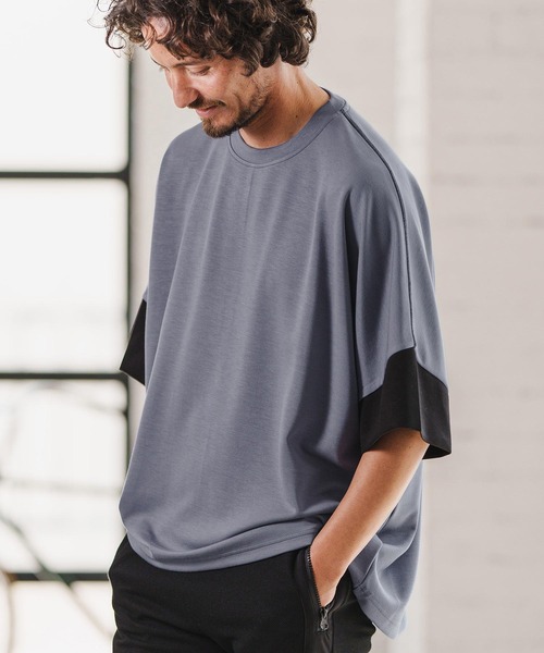 「CAMBIO」 半袖Tシャツ M ブルー系その他 メンズ_画像2