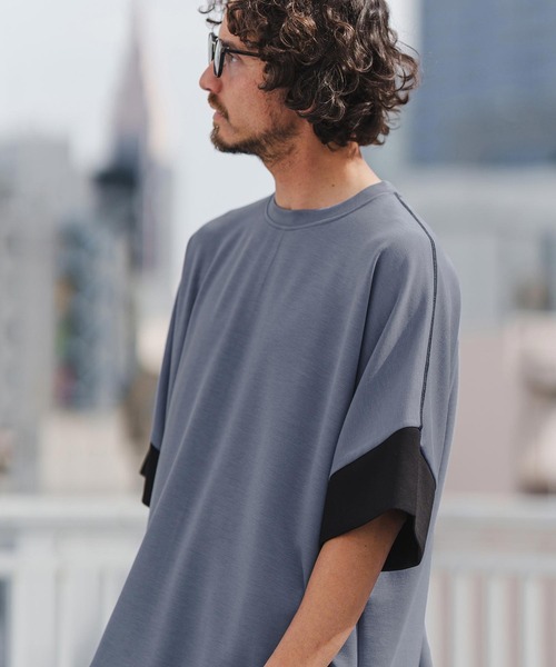 「CAMBIO」 半袖Tシャツ M ブルー系その他 メンズ_画像3