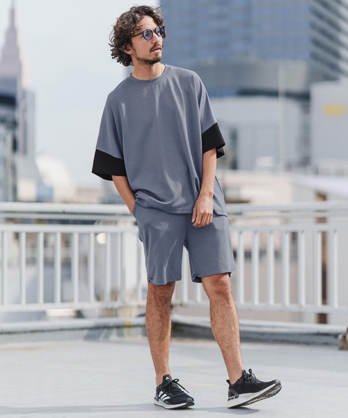 「CAMBIO」 半袖Tシャツ M ブルー系その他 メンズ_画像5